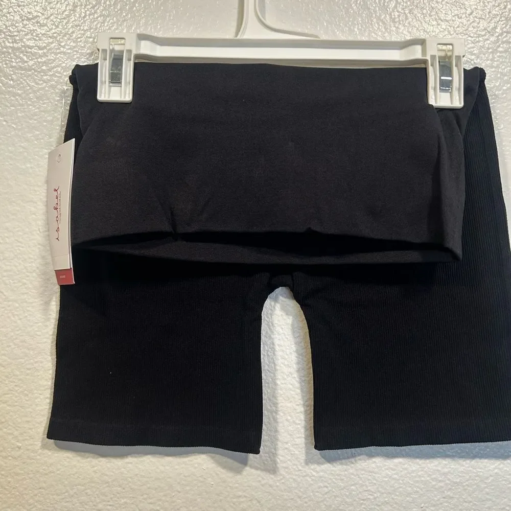 Ingrid & Isabel Black Women's Maternity Bike Shorts